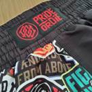 Pride Or Die Stickers MMA Grappling Shorts - Black